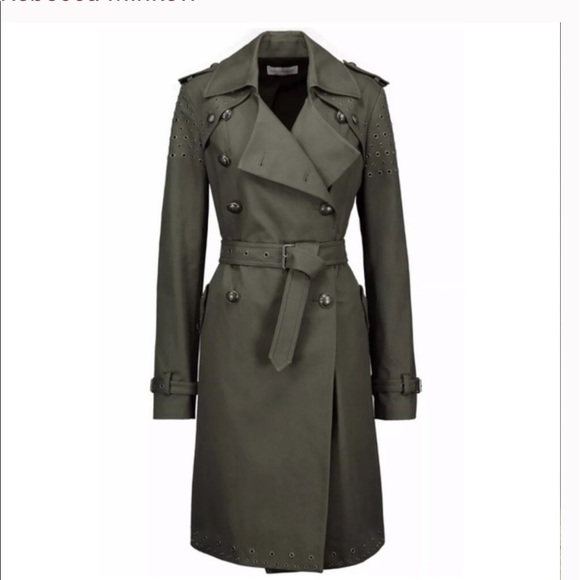 Rebecca Minkoff trench coat AMIS COAT W/ EYELETS - Picture 5 of 8